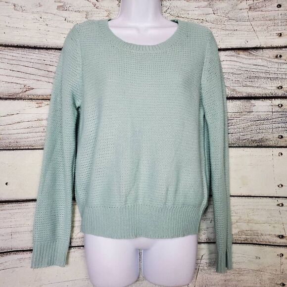 Forever 21 Mint Green Knit Pullover Sweater Women’s Small Long Sleeve - Picture 1 of 7